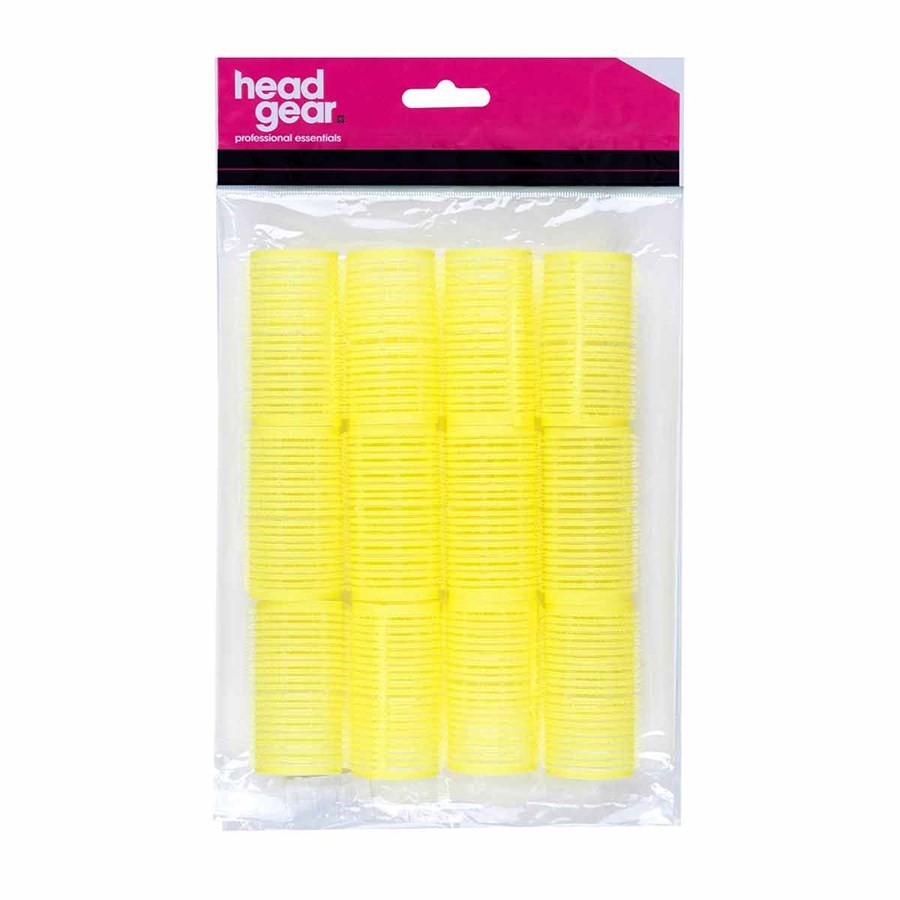 Head Gear Velco Rollers Yellow 32mm