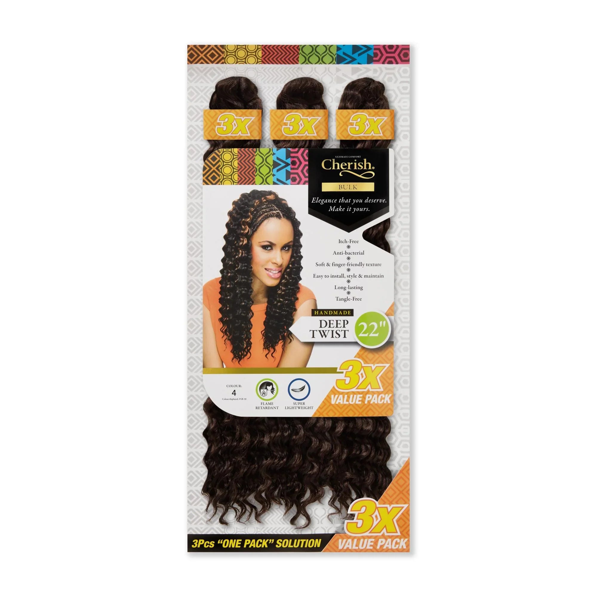 Cherish Deep Twist Bulk 22in 3x Value Pack