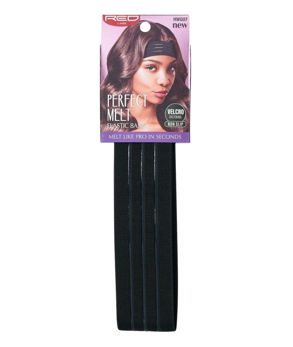 Red by Kiss Perfect Melt Wig Band 1 3/4in Silicone Black HWG07