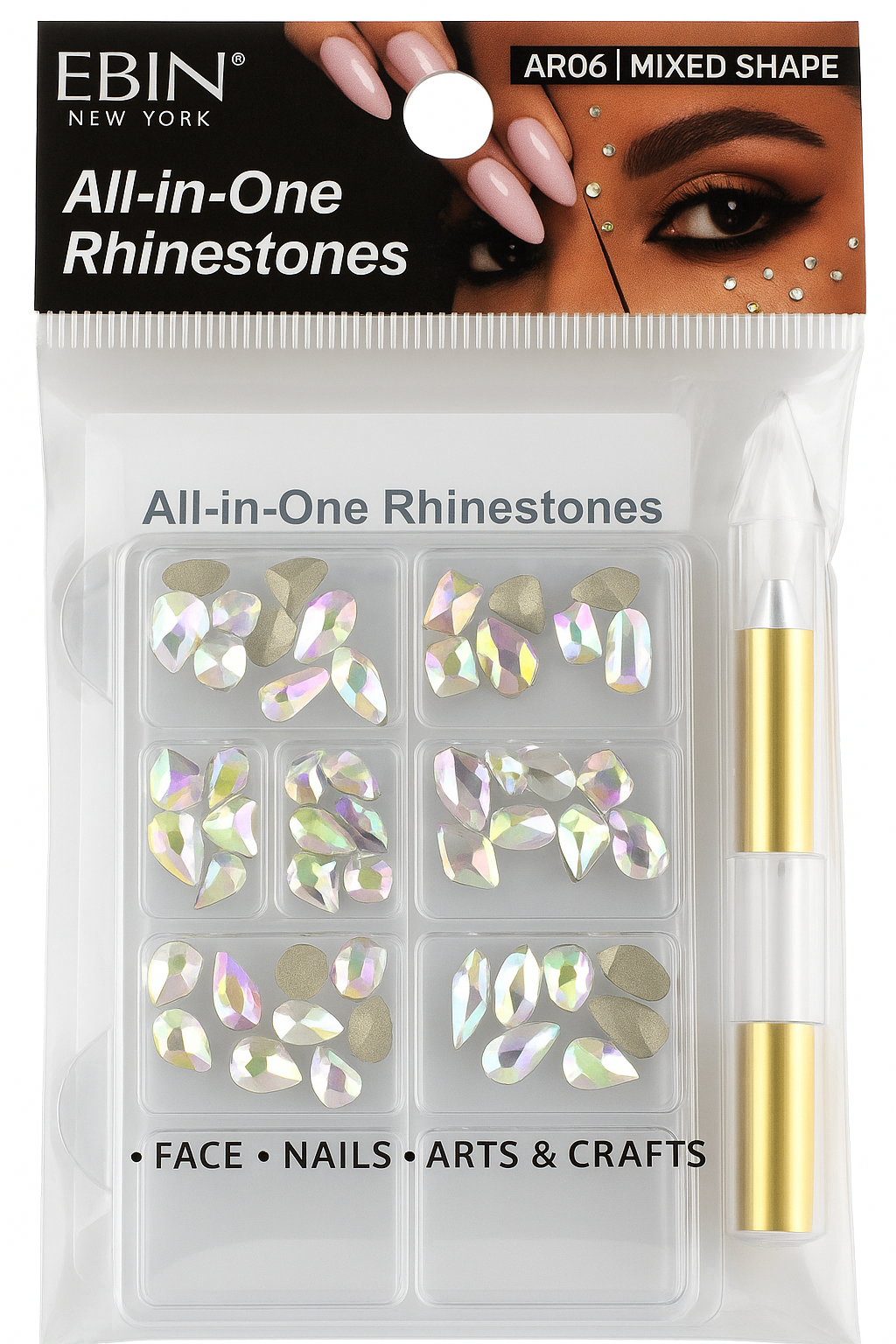 EBIN All in One Rhinestones - Mixed Shape