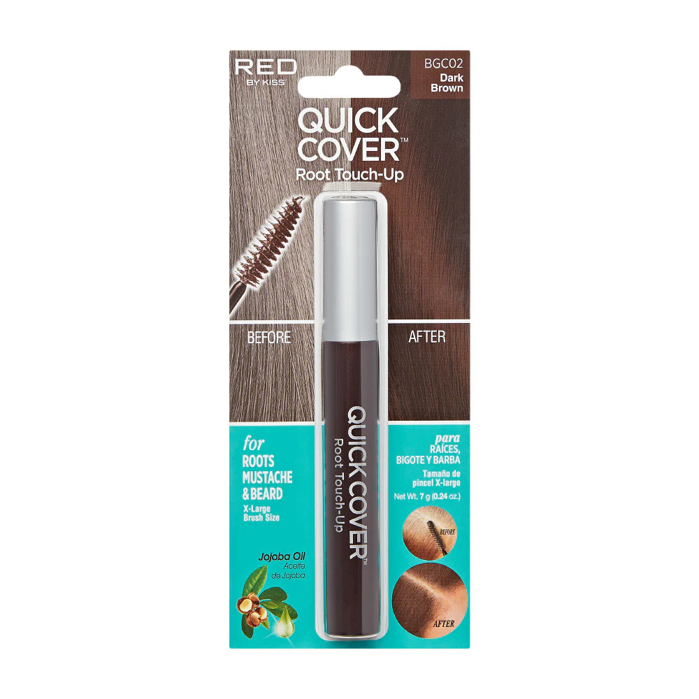 Red by Kiss Quick Cover Root Touch Up Brush 7g - Dark Brown BGC02
