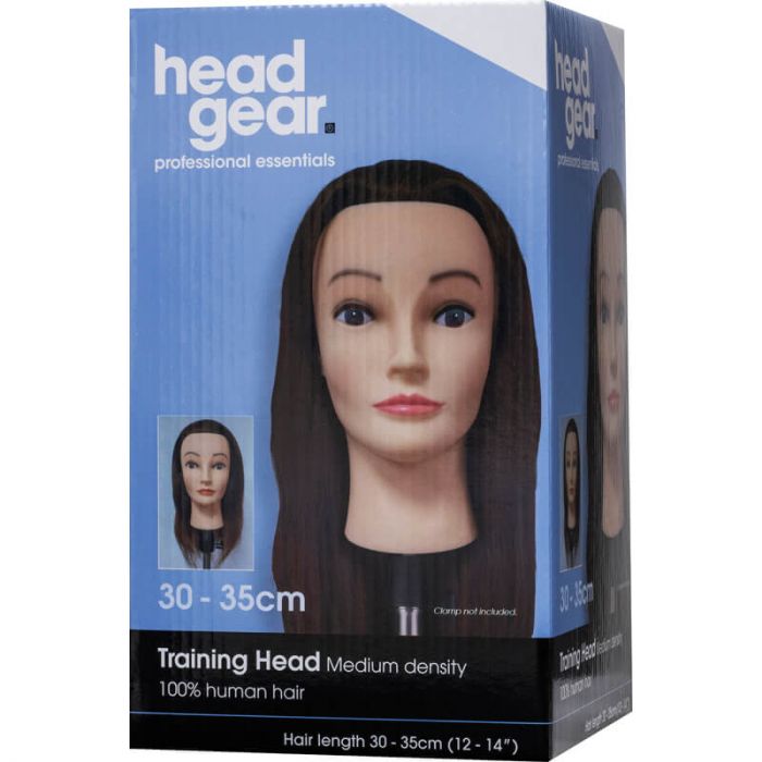 Head Gear Training Head 100% Human Hair 12-14''