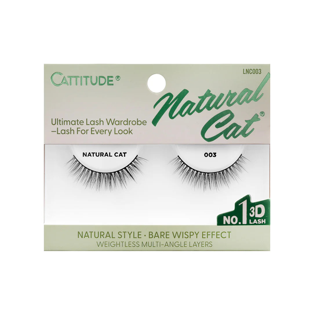 EBIN Cattitude Eyelashes - Natural Cat 003