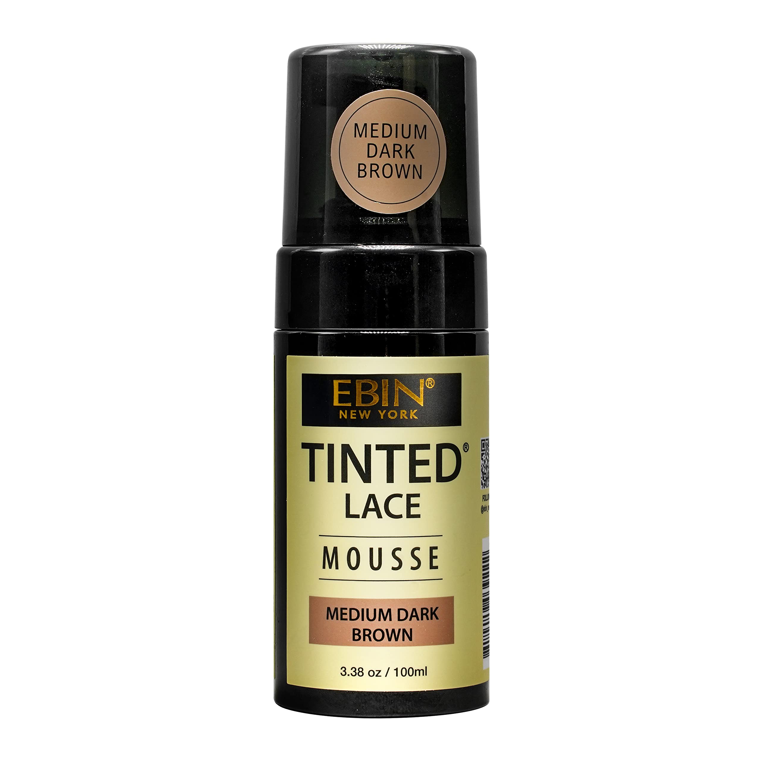 EBIN Tinted Lace Mousse - Medium Dark Brown 100ml