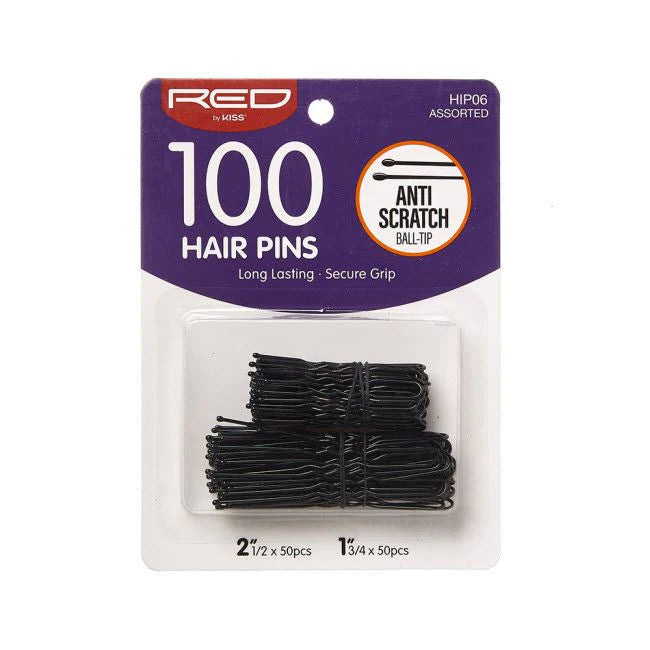 Red by Kiss Hair Pins 100pc 1.75in 2.5in HIP06