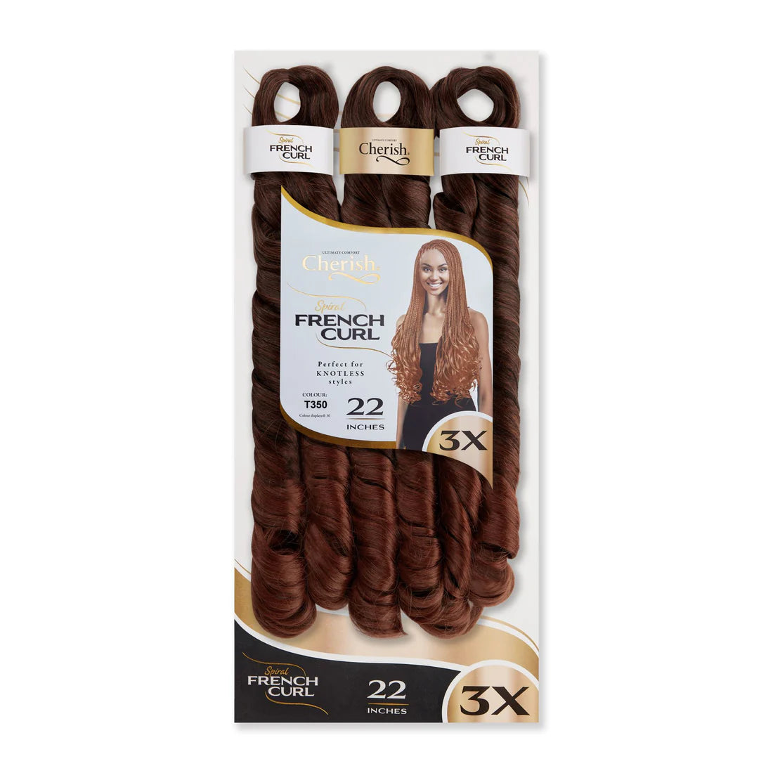 Cherish 3X Spiral French Curl Bulk 22in