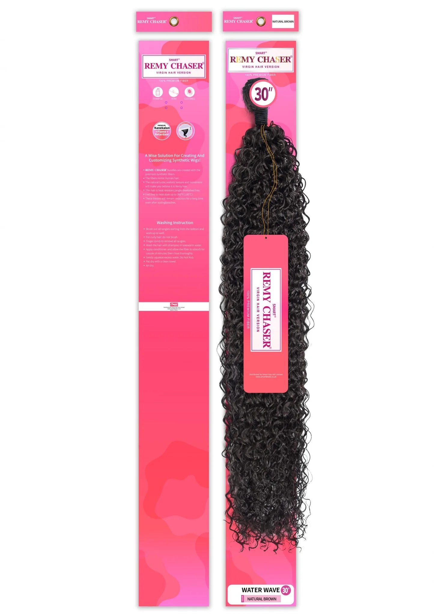 Remy Chaser Premium Synthetic Weave - Water Wave 30'' Natural Brown