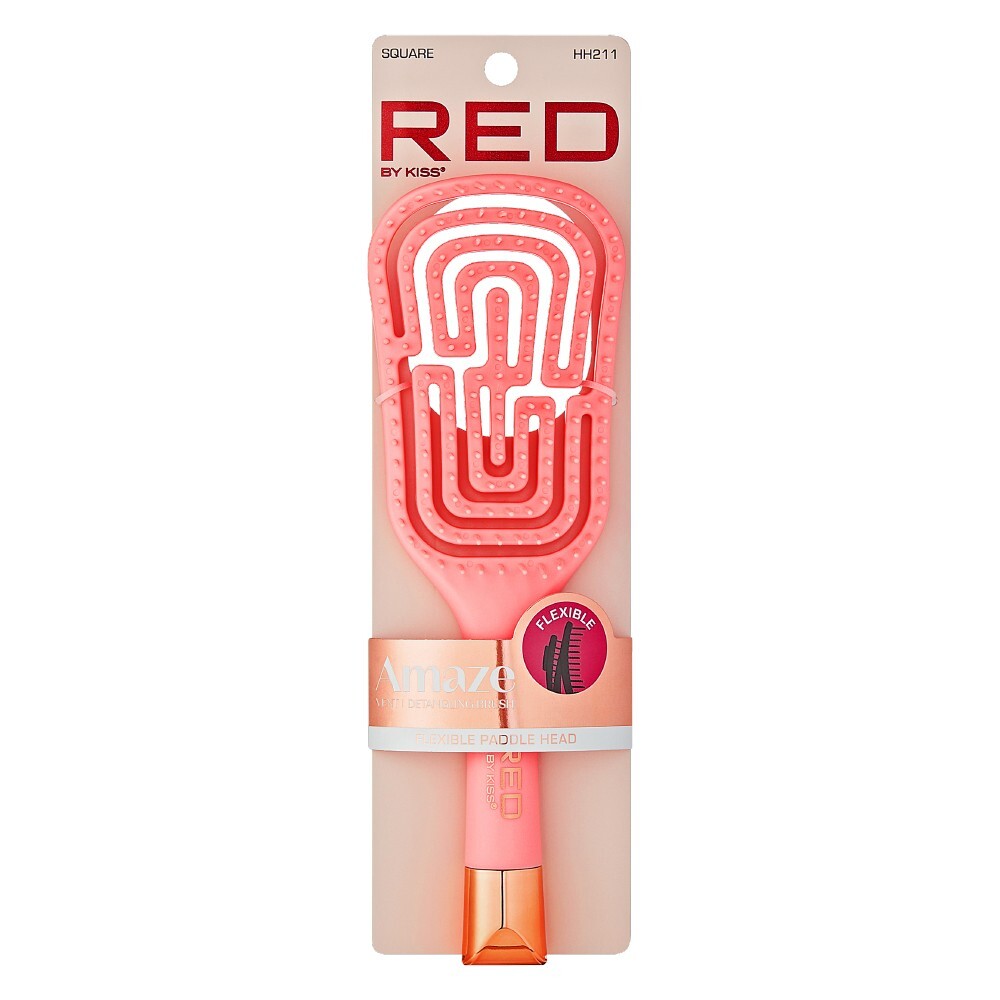 Red by Kiss Amaze Vent Flexible Detangling Brush Square HH211