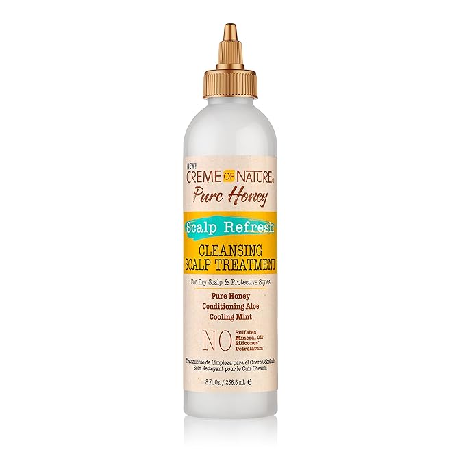 Creme of Nature Pure Honey Scalp Refresh Cleansing Scalp Treatment 8oz