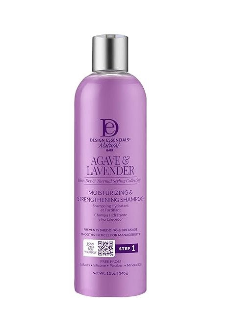 Design Essentials Agave and Lavender Moisturising Strengthening Shampoo 12oz