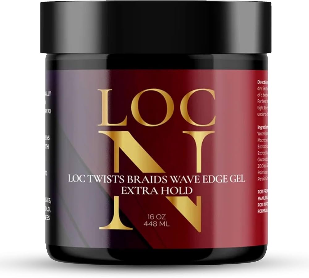 Loc N Loc Twist Braids Edge Gel Extra Hold 16oz
