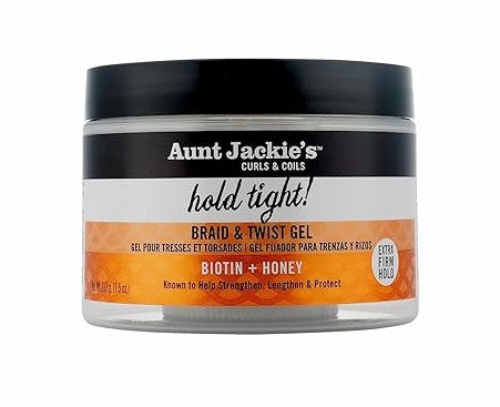 Aunt Jackies Biotin Honey Hold Tight Braid and Twist Gel 7.5oz