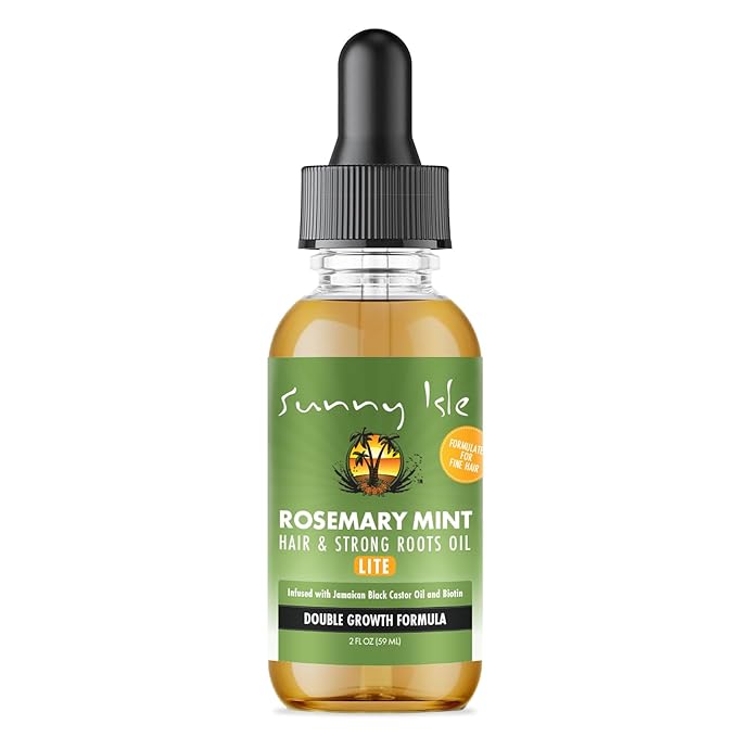 Sunny Isle Rosemary Mint Hair and Strong Roots Oil Light 2oz