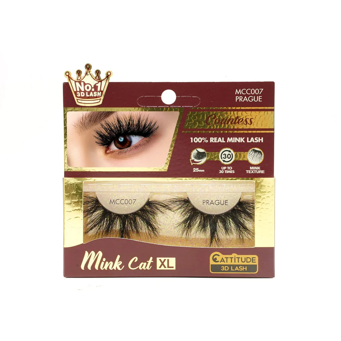 EBIN Cattitude Eyelashes - Mink Cat XL Prague 007