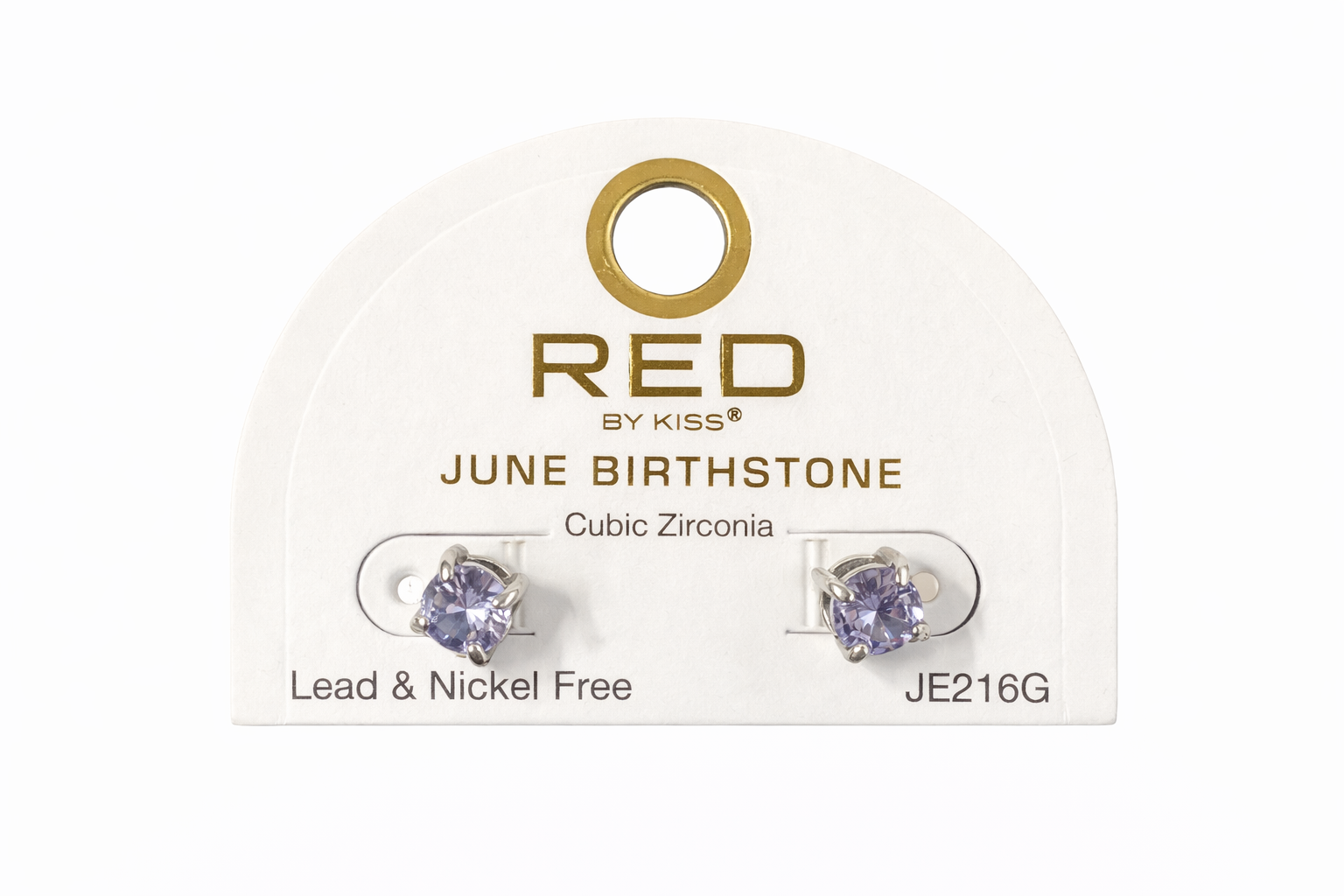 Red by Kiss Cubic Zirconia Birthstone Earrings June JE216G