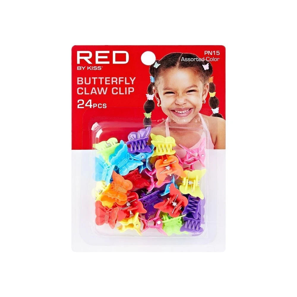 Red by Kiss Butterfly Claw Clip 24pc Assorted Colours PN15