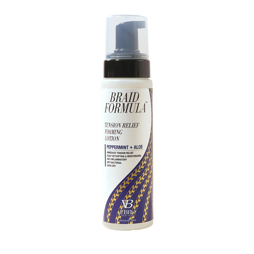 EBIN Braid Formula Tension Relief Foaming Lotion - Peppermint Aloe 250ml