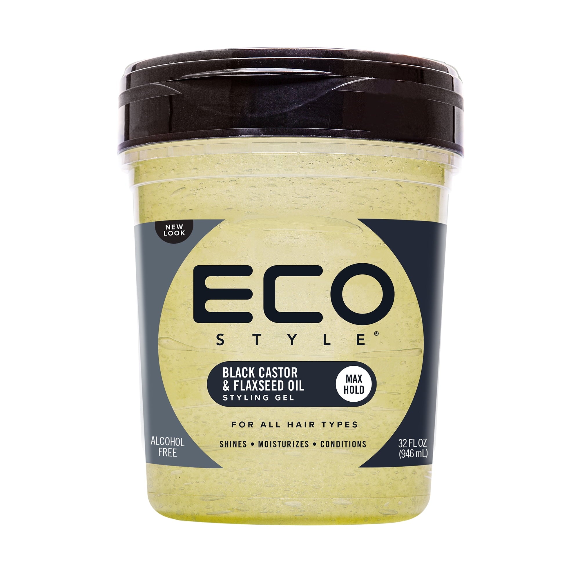 Eco Style Black Castor and Flaxseed Gel 32oz