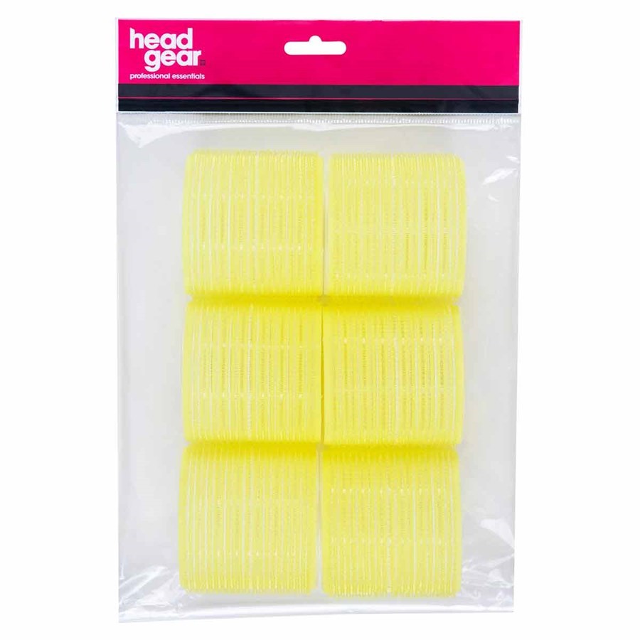 Head Gear Velco Rollers Yellow 66mm