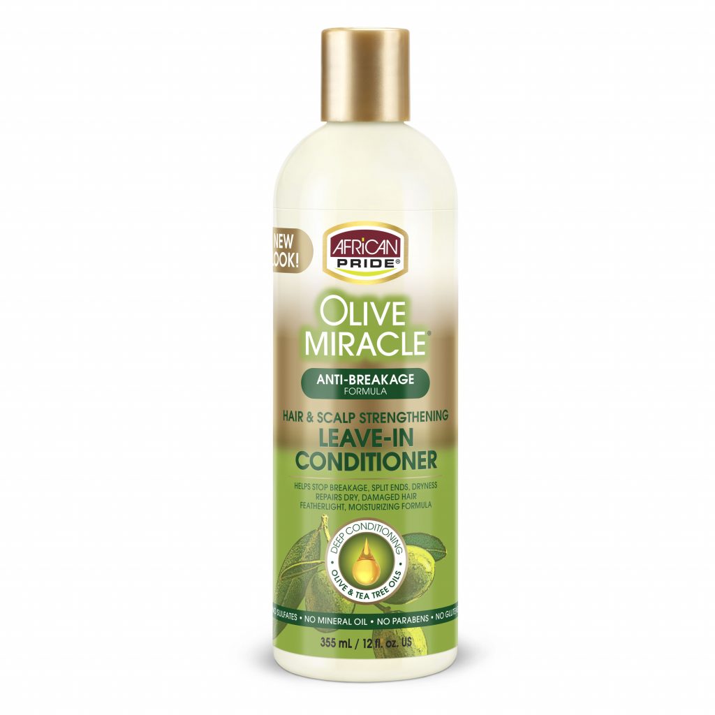 African Pride Olive Miracle Leave in Condtioner Bottle 12oz