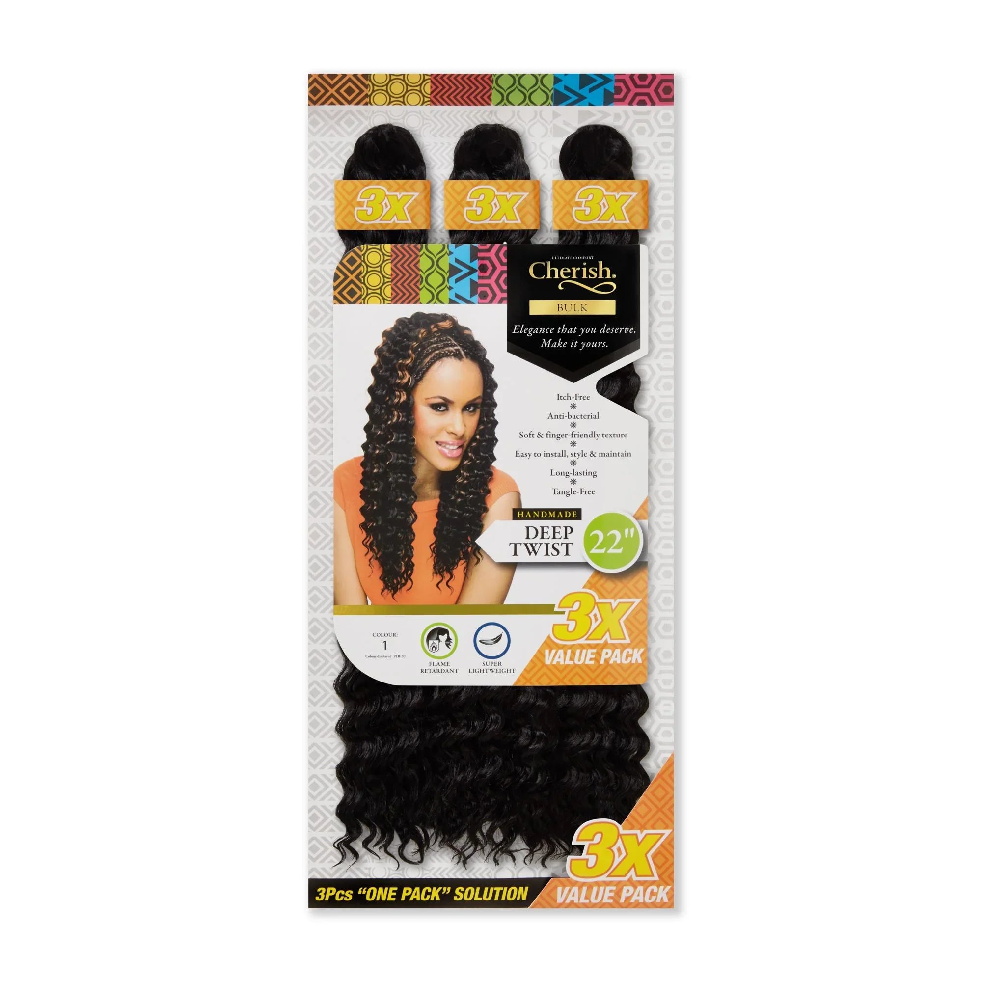 Cherish Deep Twist Bulk 22in 3x Value Pack