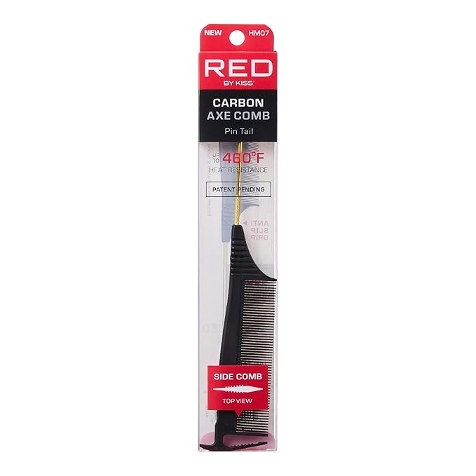 Red by Kiss Carbon Axe Comb Pin Tail HM07