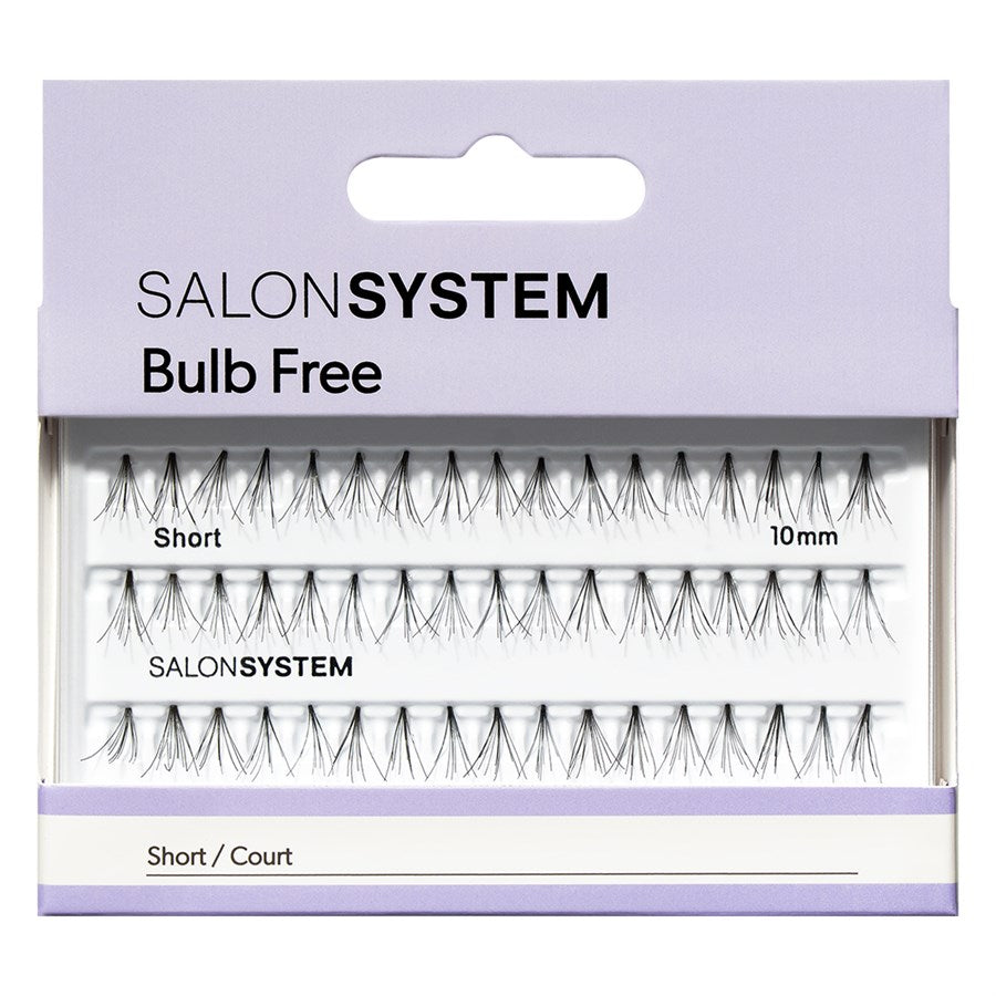 Salon System Bulb Free Eyelashes Short 10mm