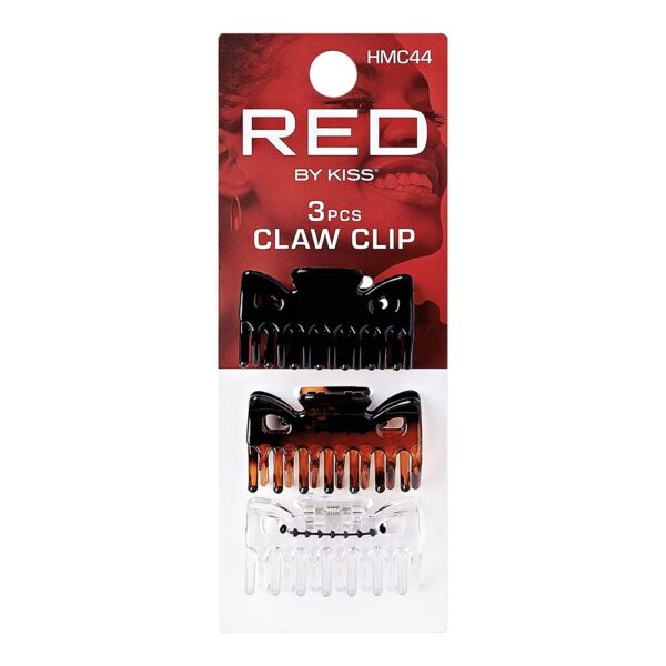 Red by Kiss Claw Clips 3pc HMC44