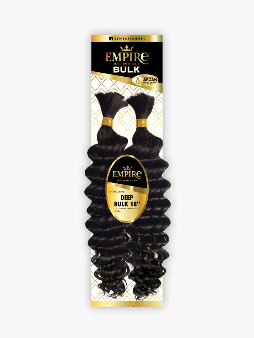 Sensationnel Empire Human Hair Deep Bulk 18in - 1B