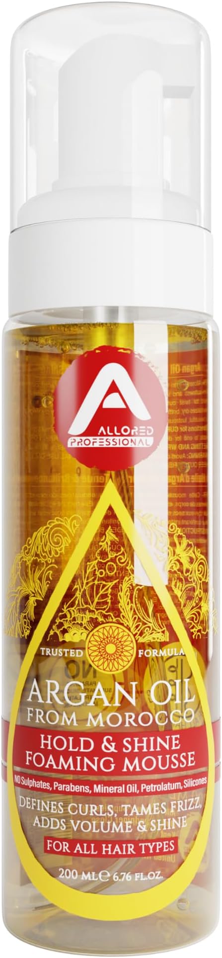 Allored Professional Hold and Shine Mousse Argan Oil 200ml