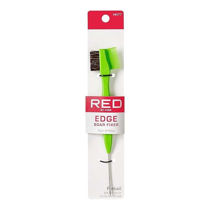 Red by Kiss Edge Brush Boar Fixer Pintail HH77