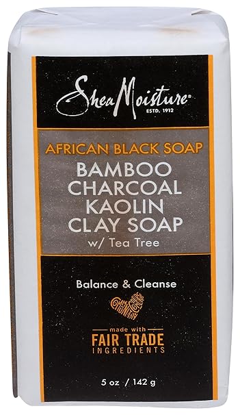 Shea Moisture African Black Soap Bamboo Charcoal Clay 5oz