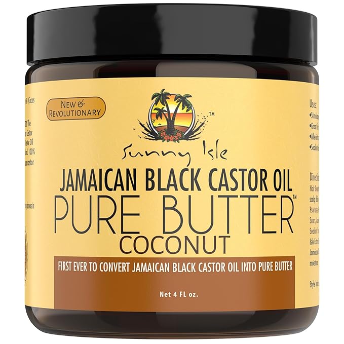 Sunny Isle Jamaican Black Castor Oil Pure Butter Coconut 4oz