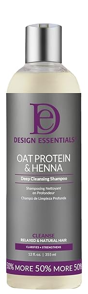 Design Essentials Oat Protein and Henna Deep Cleansing Shampoo 12oz