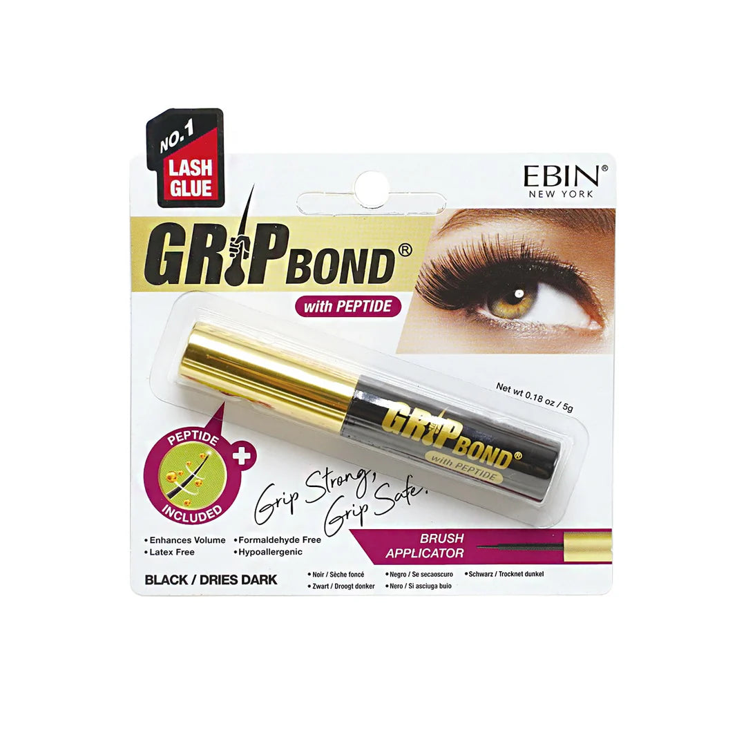 EBIN Grip Bond Eyelash Glue - Peptide Black 5g