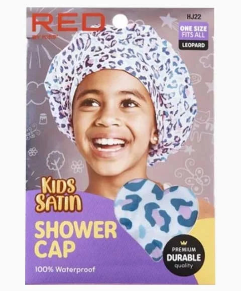 Red by Kiss Kids Shower Cap Leopard HJ22