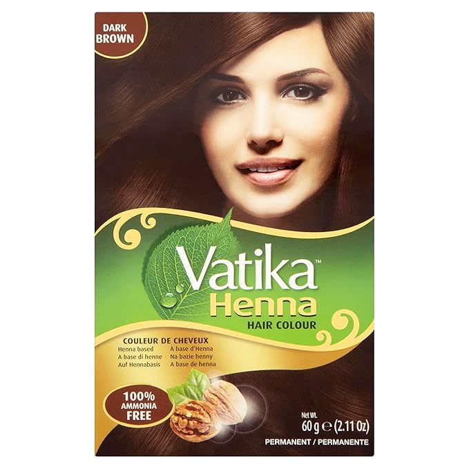 Dabur Vatika Henna Hair Colour Dark Brown 60g