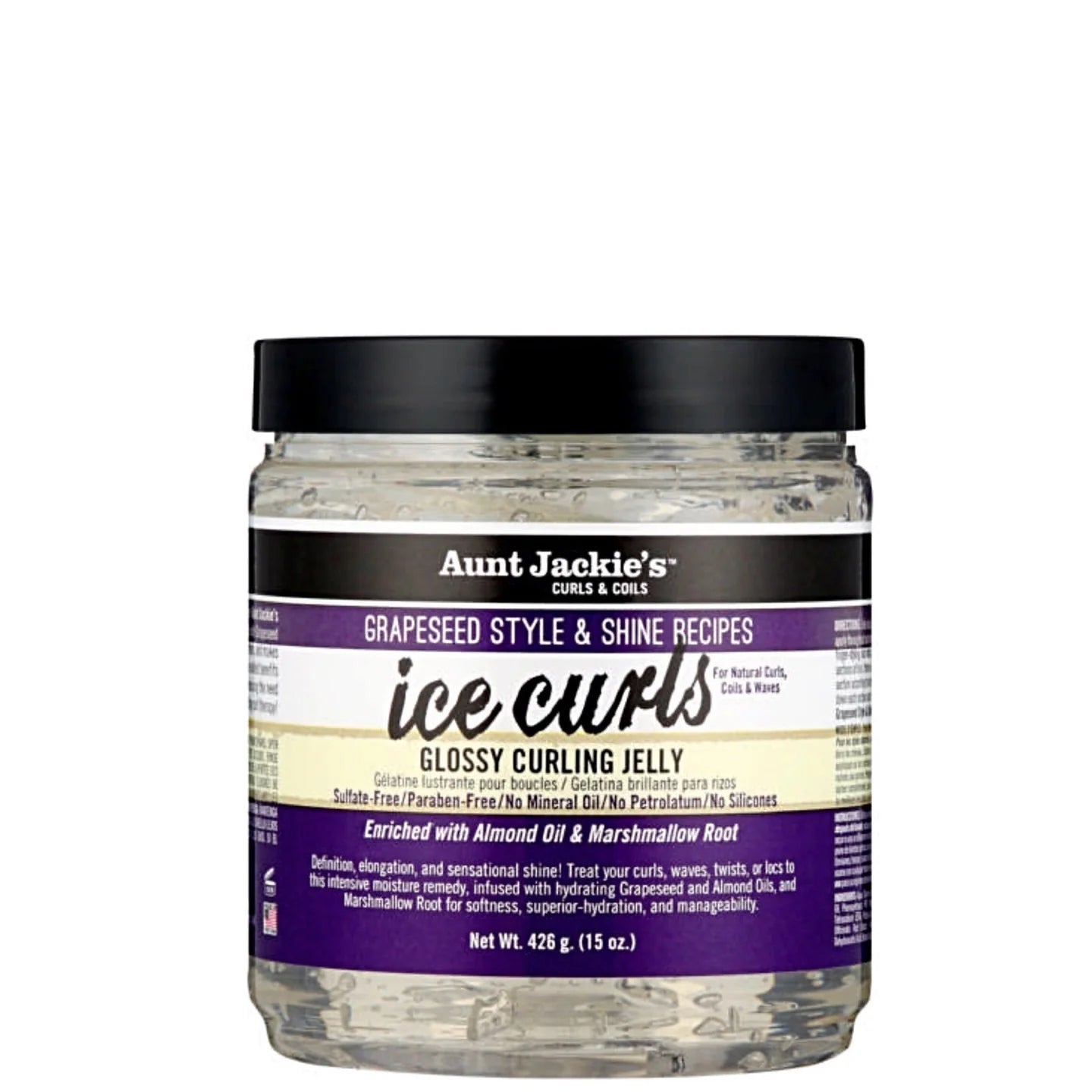 Aunt Jackies Grapeseed Ice Curls Glossy Curling Jelly 15oz