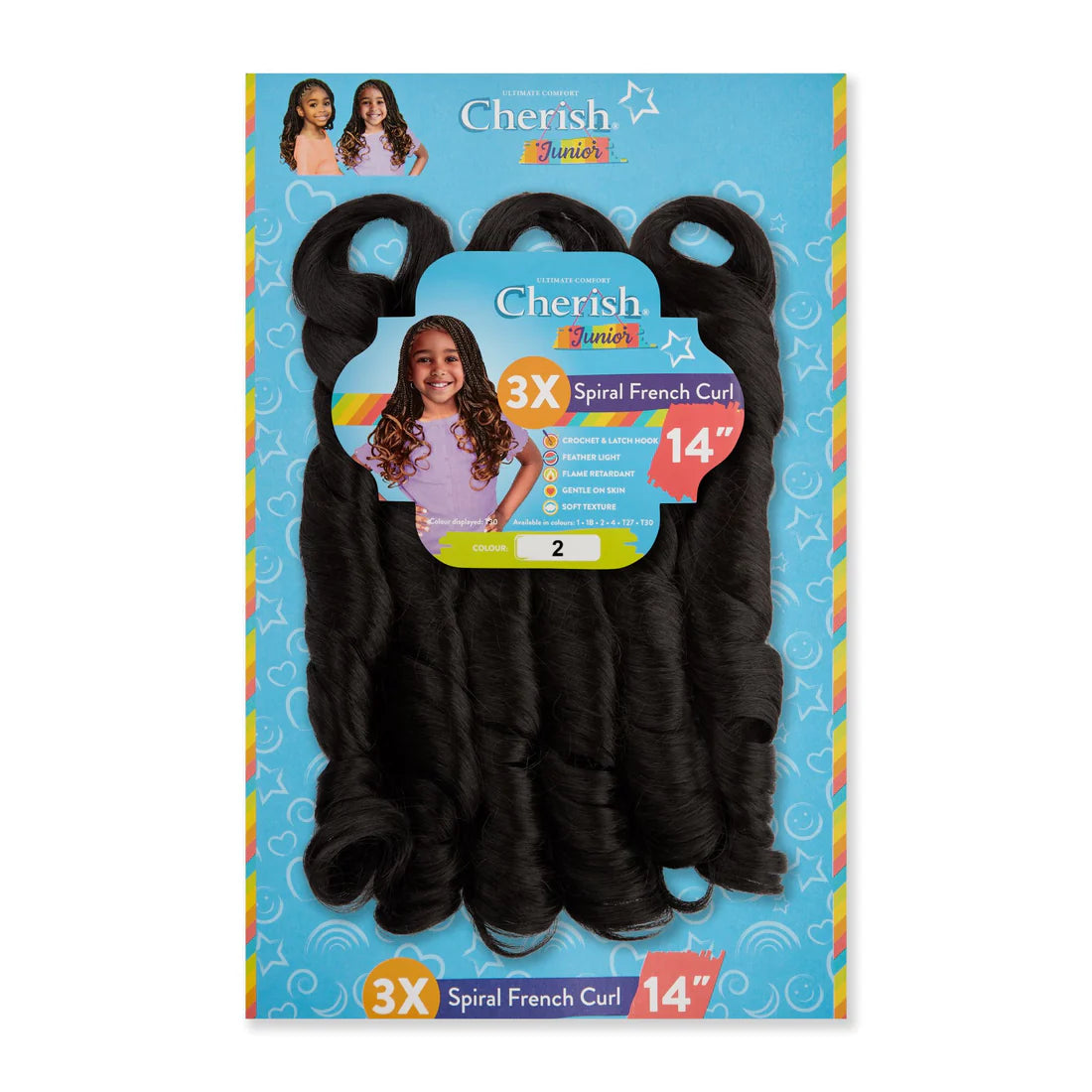 Cherish Junior Kids Spiral French Curl 3 x 14in