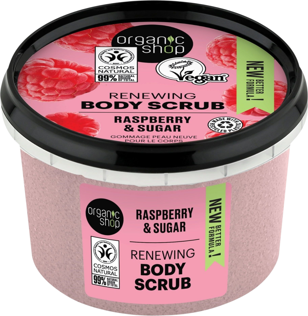 Organic Shop Raspberry and Sugar Renewing Body Scrub 250ml
