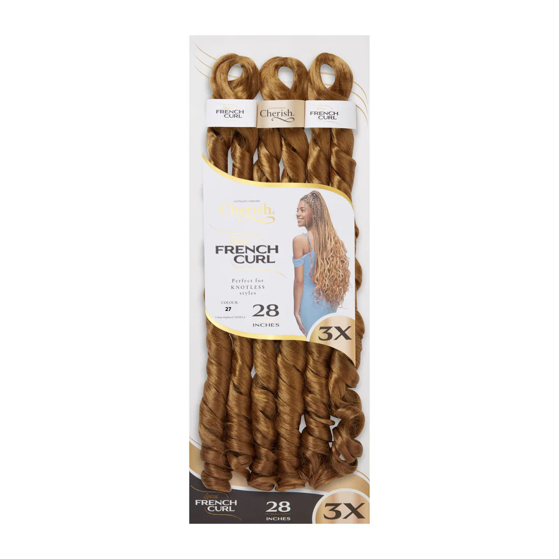 Cherish 3X Spiral French Curl Bulk 28in