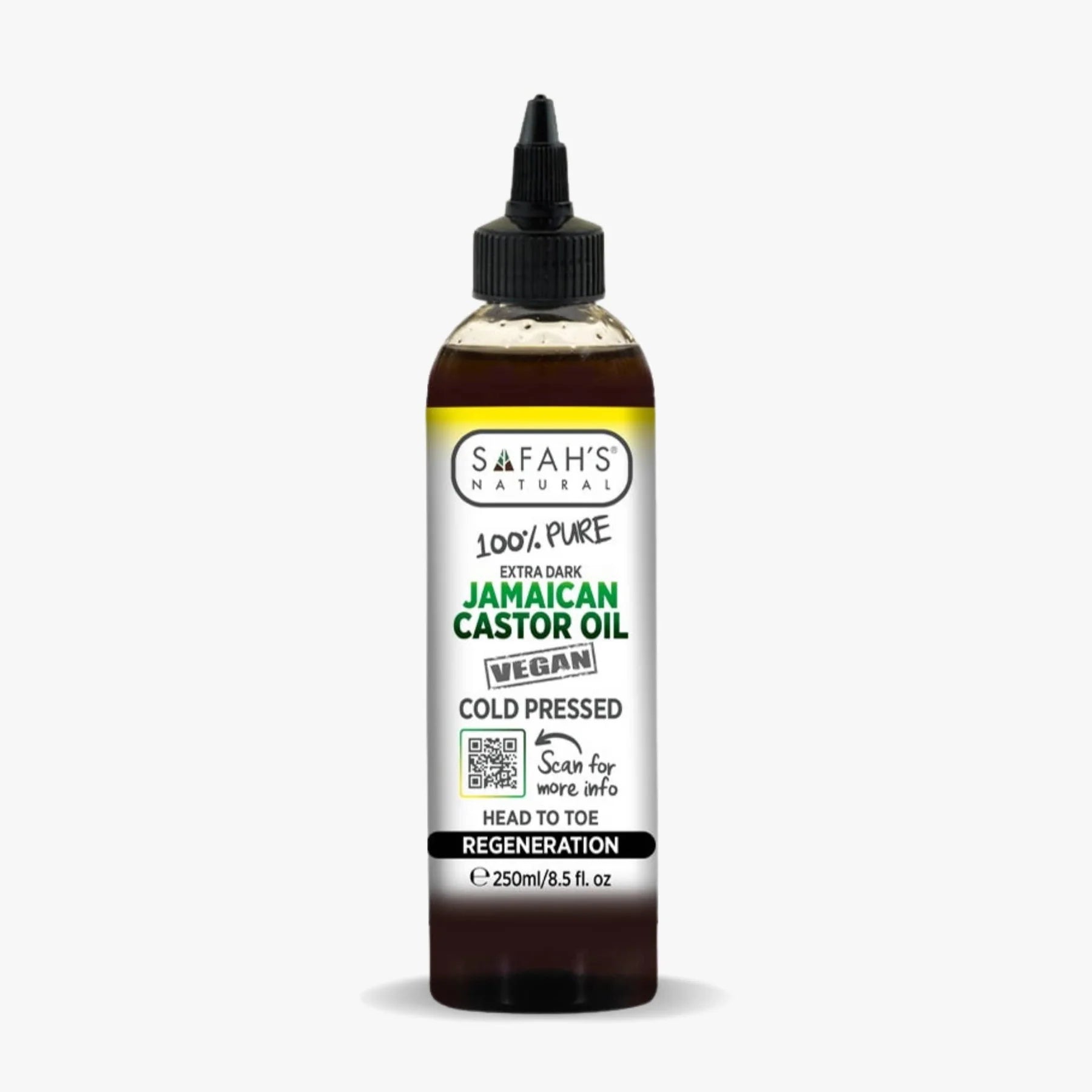 Safahs Natural Pure Extra Dark Jamaican Black Castor Oil 250ml