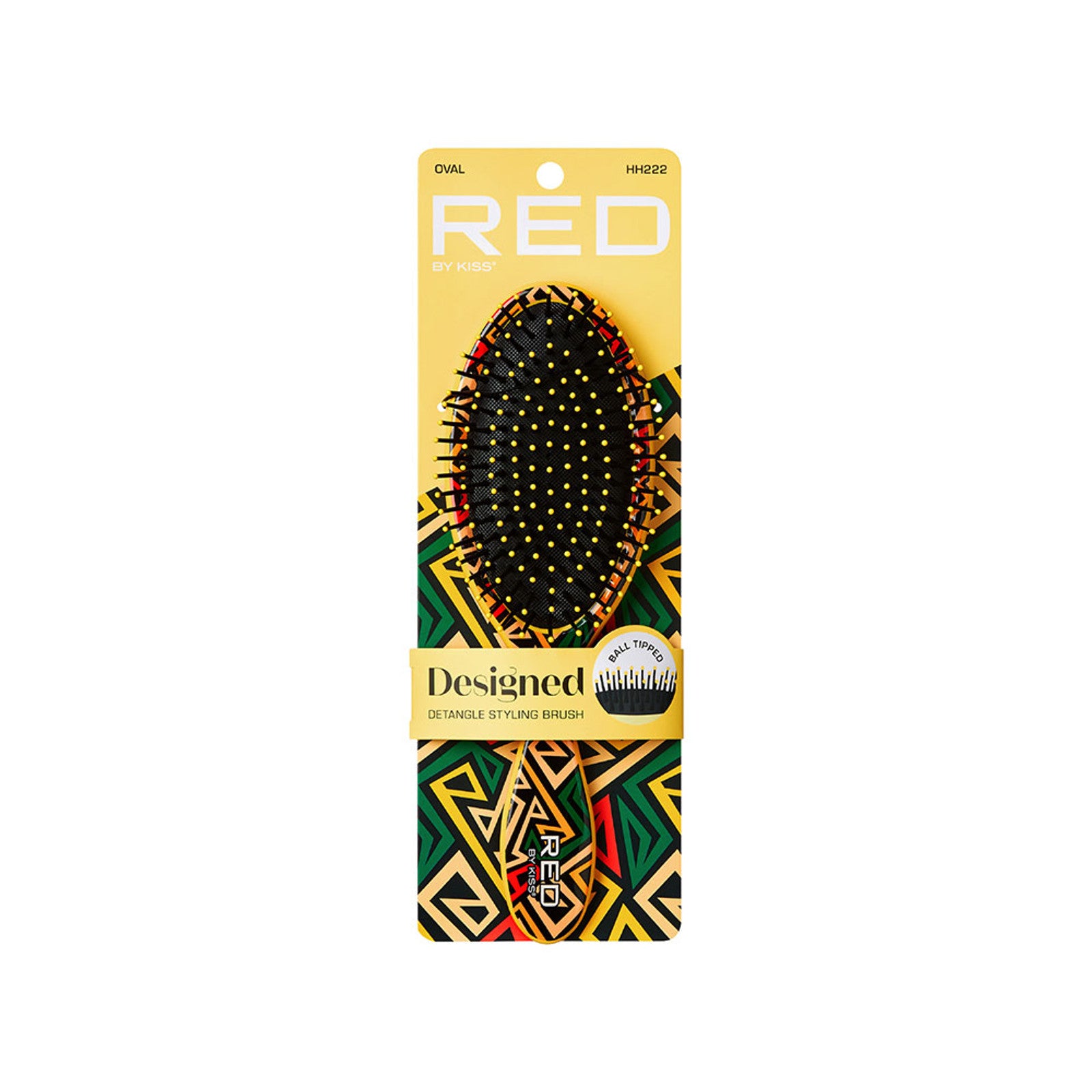 Red by Kiss Designed Detangle Brush Oval HH222