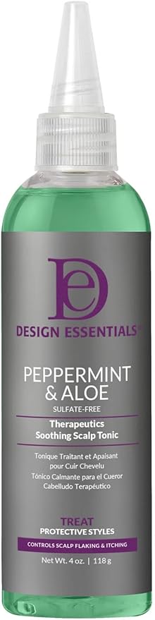 Design Essentials Peppermint and Aloe Therapeutic Soothing Scalp Tonic 4oz