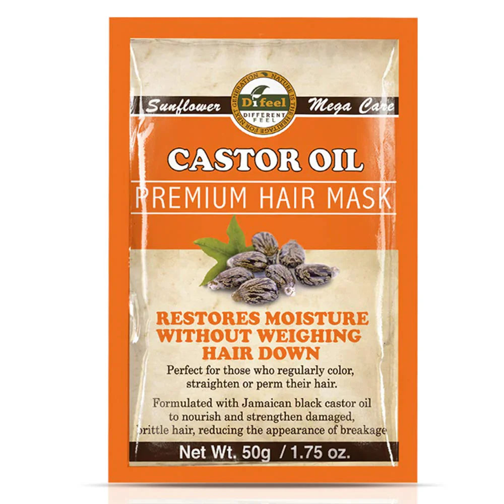 Difeel Premium Hair Mask Sachet Castor Oil 50g