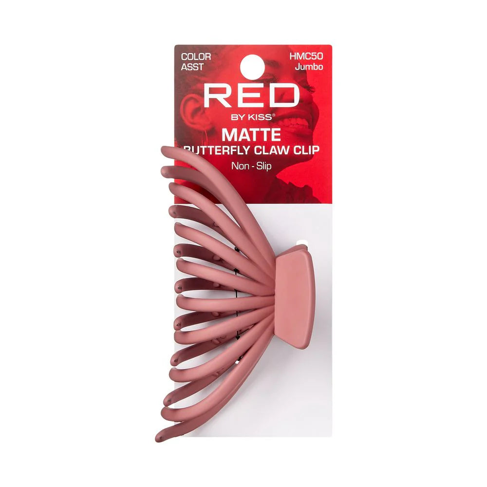 Red by Kiss Butterfly Claw Clip Jumbo Matte Assorted Colours HMC50