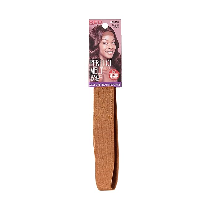 Red by Kiss Perfect Melt Wig Band 1 1/8in Natural Brown HWG16