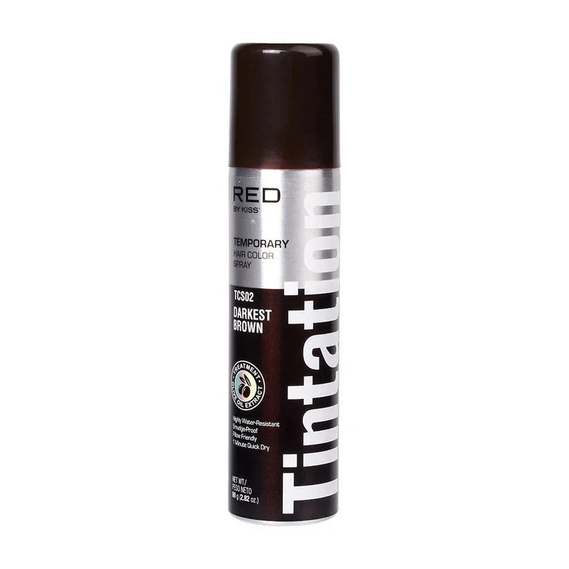 Kiss Tintation Hair Color Spray Darkest Brown 80g