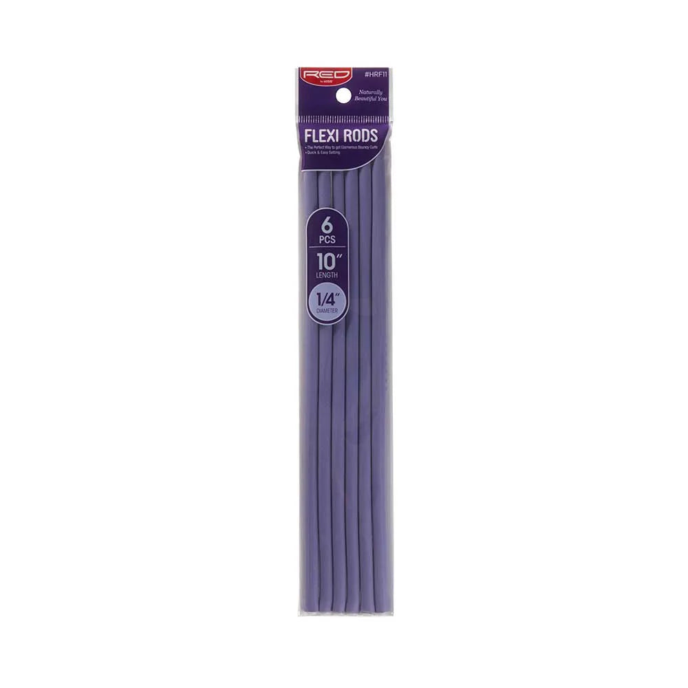 Red by Kiss Flexi Rods 10in x 1/4in Lavender 6pc HRF11