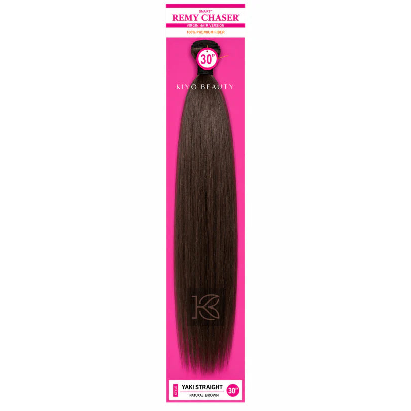 Remy Chaser Premium Synthetic Weave - Yaki Straight 30'' Natural Brown